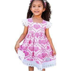Eleanor Rose Candy Hearts Dress Size 3-4